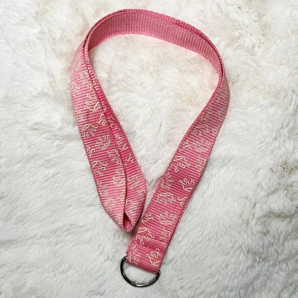 🔮 5/$25 Disney Pink Princess Crowns Pin Trading Lanyard - Picture 1 of 5